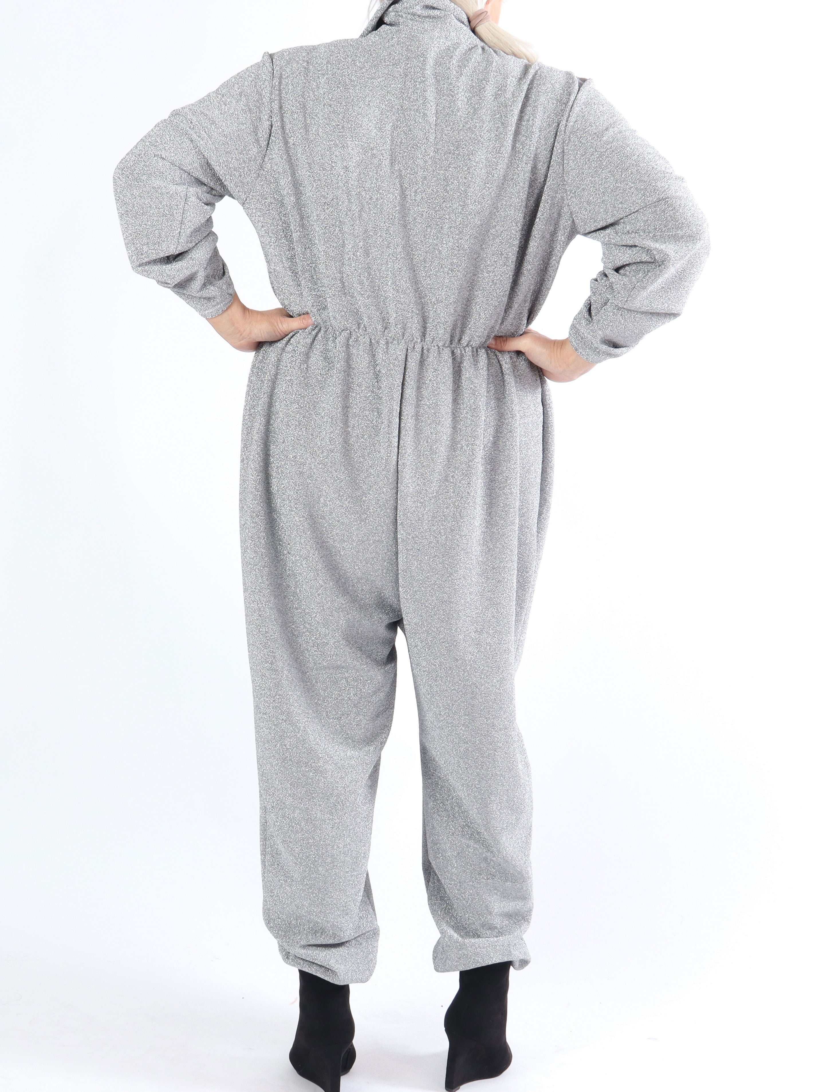 Glitter - Elastisk buksedragt med glimmer